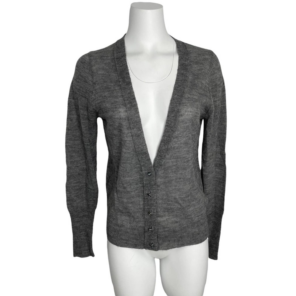 J.Crew Button Front Cardigan Alpaca & Merino Wool Lightweight Large J Crew L